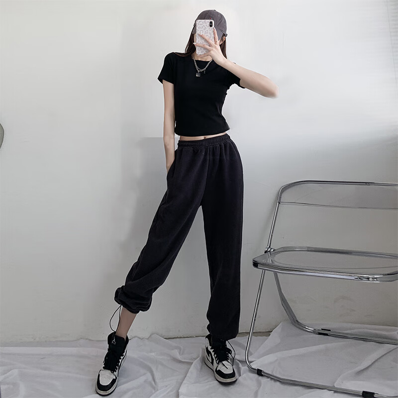 爵士舞服装女套装成人束腰露腰夏显瘦露脐上衣街舞jazz跳舞舞蹈练功裤