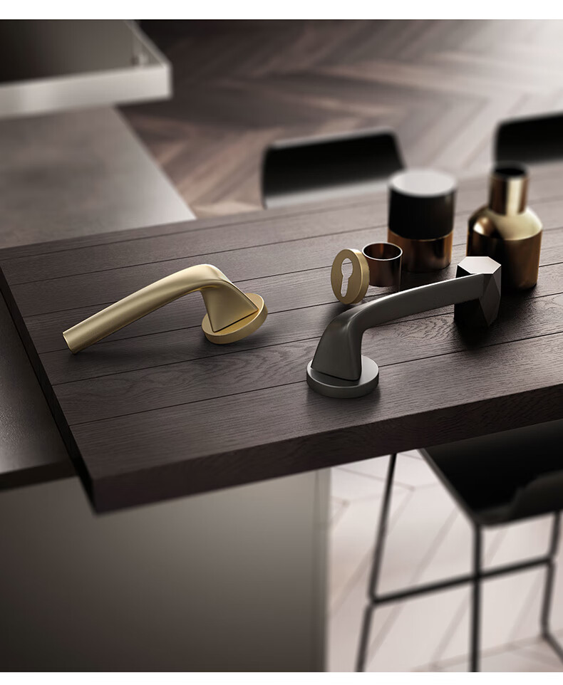 2022新款豪宝门锁豪宝门锁室内卧室静音磁吸房门锁北欧简约分体锁实木