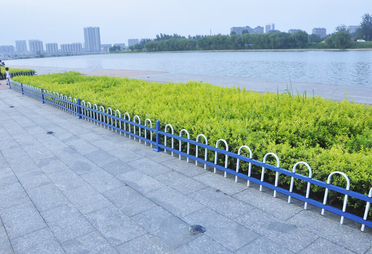 户外锌钢草坪花园围栏校园铁艺栅栏防锈花坛社区市政绿化护栏庭院篱笆