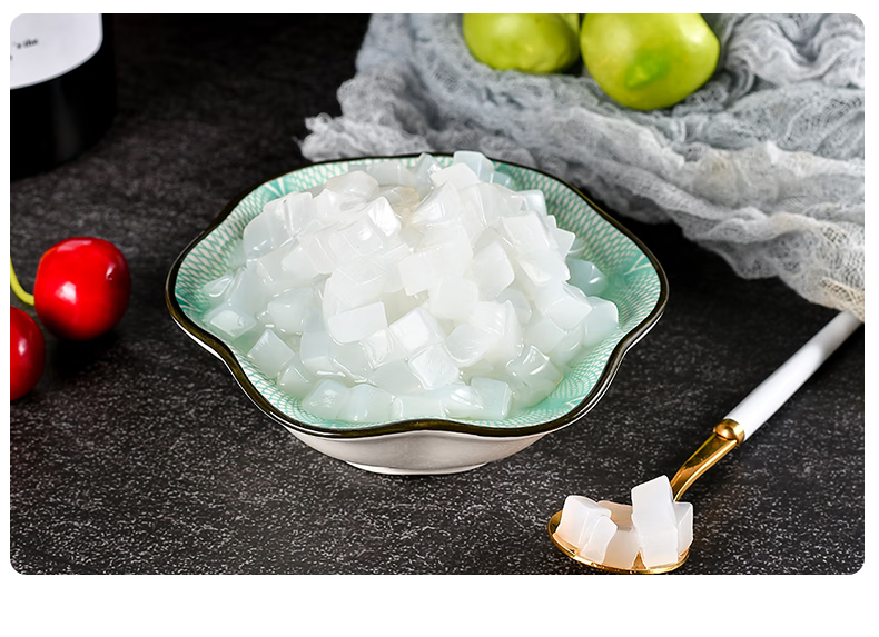 椰果奶茶专用整箱原味椰果粒商用椰果三色水晶果肉彩色椰果条 原味20