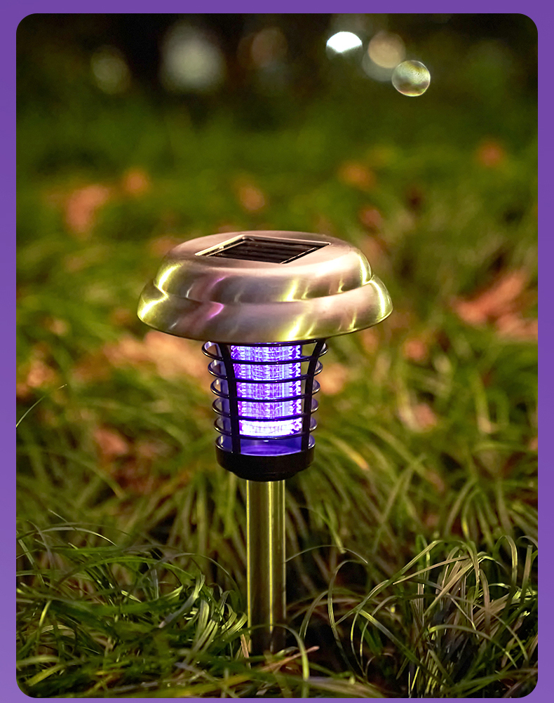 太阳能户外灭蚊灯防水抓蚊子捕神器庭院花园杀虫驱蚊灯室外灭蚊器大号