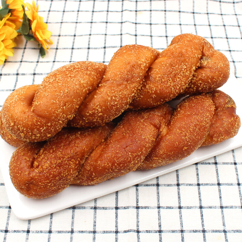 720g东北老式大麻花豆沙馅夹心手撕软麻花散装传统糕点零食 5根x180g