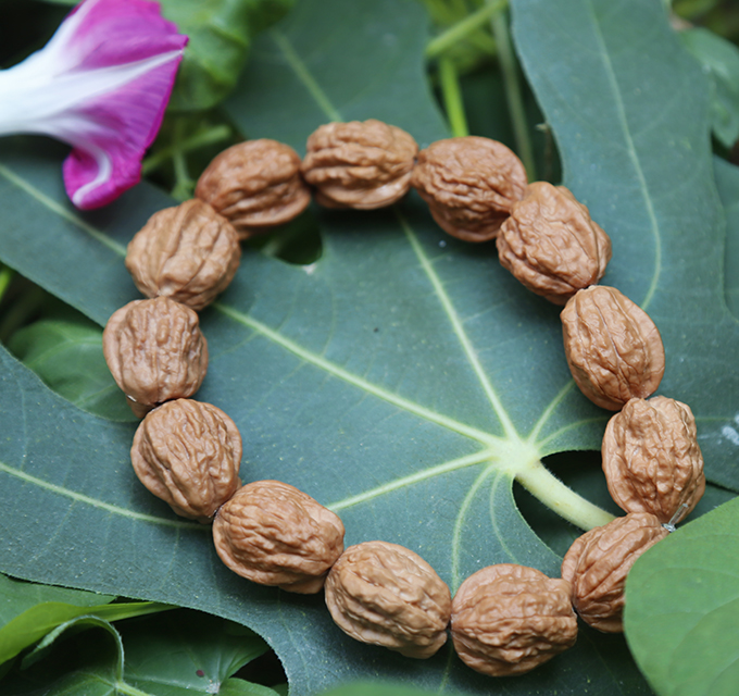 妙聚福野生小金蟾小蛤蟆头手串小核桃手串矮桩小算珠手串土豪版18mm