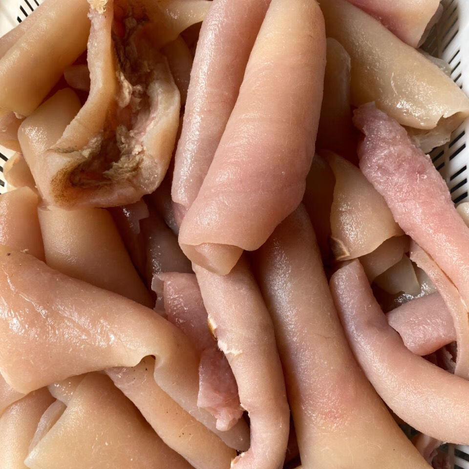 黄牛现杀原味纯牛肉牛脸肉全熟牛头肉牛头皮新鲜红烧火锅食材精选牛头