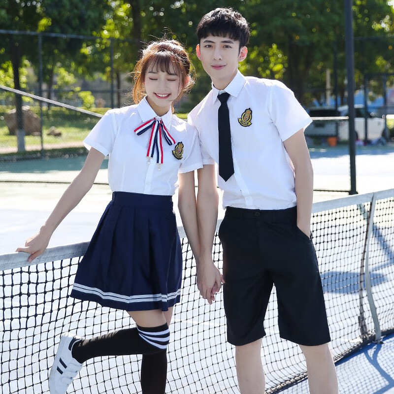 韩版高三毕业季班服女生毕业裙子长款幼儿园教师夏天园服中学校服女