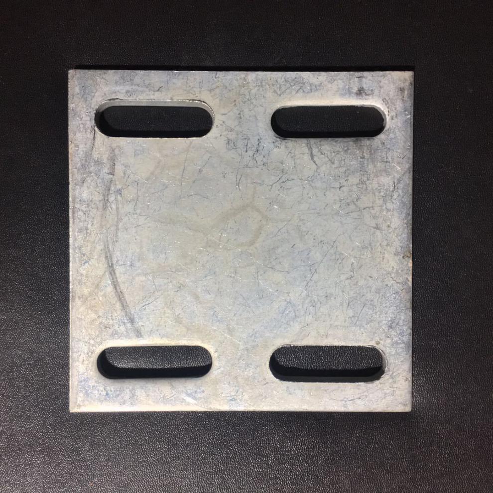 定制适用镀锌铁板预埋件幕墙配件钢管底座工程钢板钢结构连接件