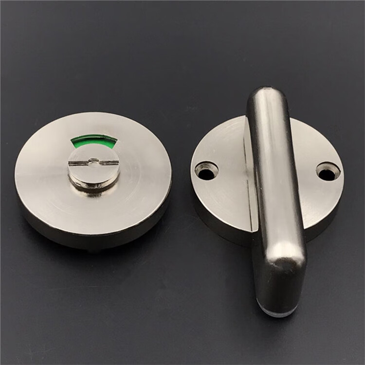 304不锈钢加厚把手门锁(孔距48mm)