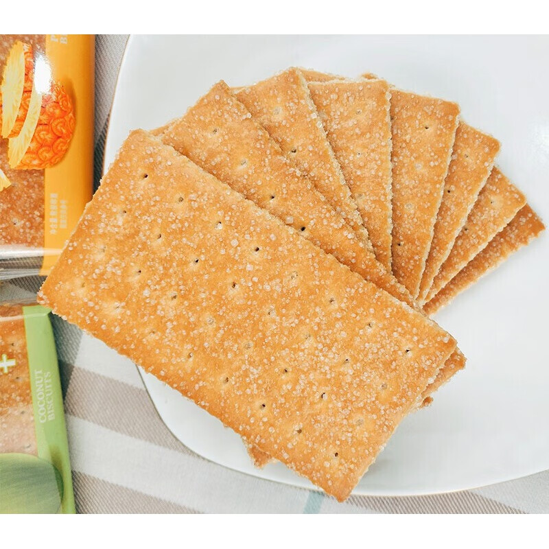 白糖饼干 老式甜薄脆80后怀旧经典香整箱小时候的味道零食早茶 椰蓉味