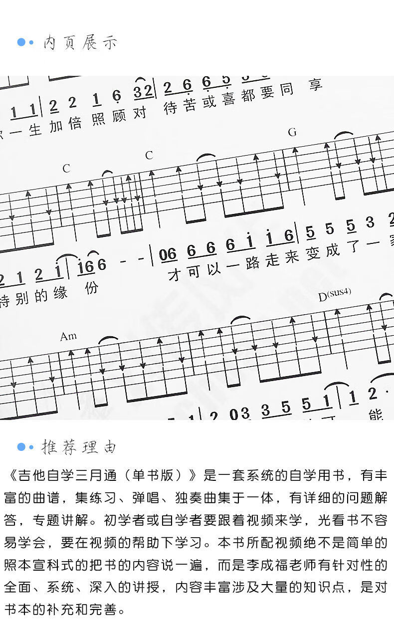吉他教学书易上手新版流行歌曲吉他谱零基础初学者入门教程民谣吉他