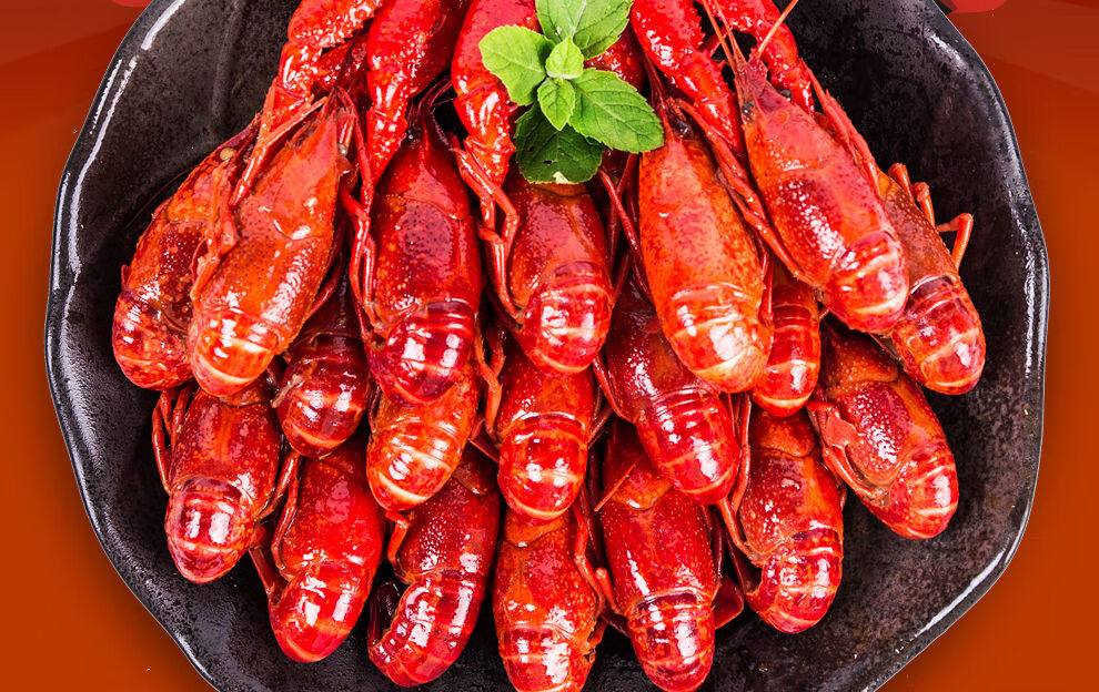 龙虾净重900g/盒 海鲜熟食零食火锅食材海鲜批发 大号小龙虾900g*3盒