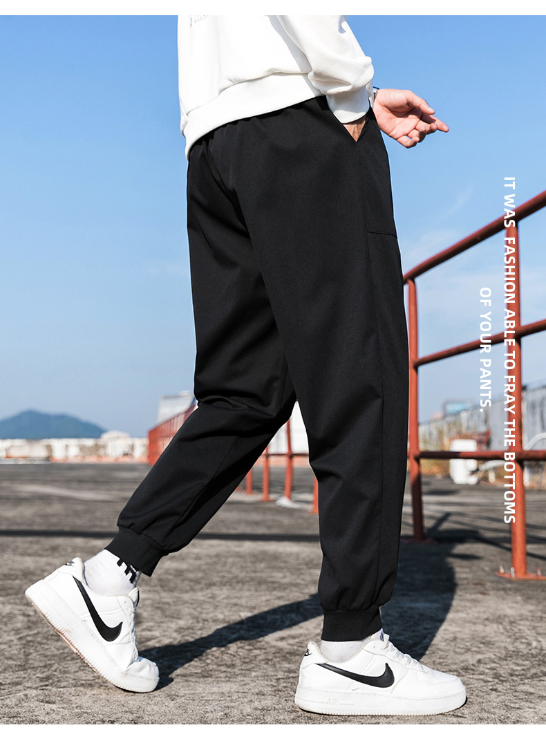 初中生男装高中生学生20几岁男生穿的秋冬季男士休闲运动长裤子韩版