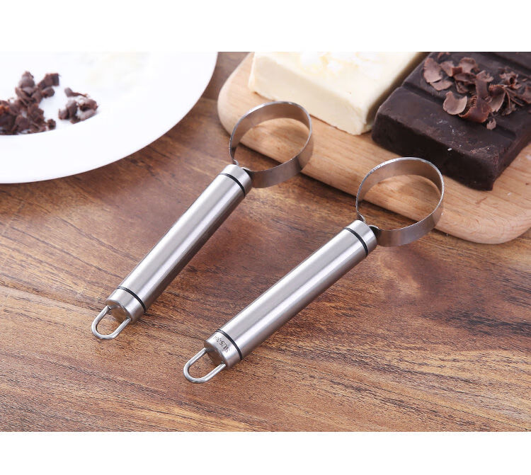 304不锈钢巧克力刨卷刀巧克力刨屑刀巧克力刨花器烘焙工具刮刀