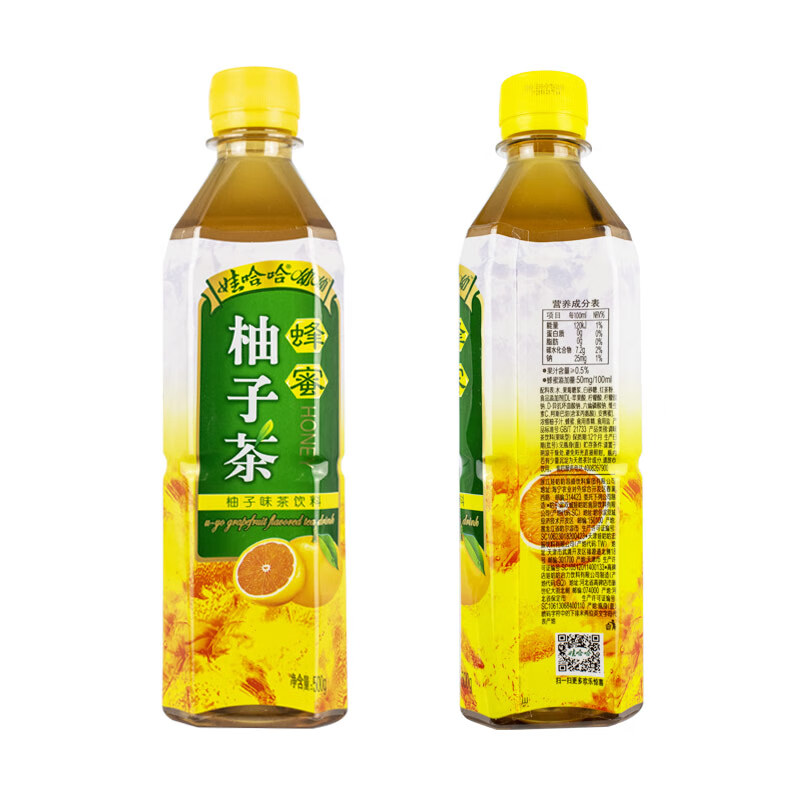 5折娃哈哈蜂蜜柚子茶茶饮料500ml15瓶北京