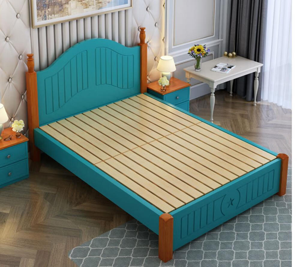 次卧床一米八大床实木床现代简约1.8米主卧双人床1.5米北欧经济型1.