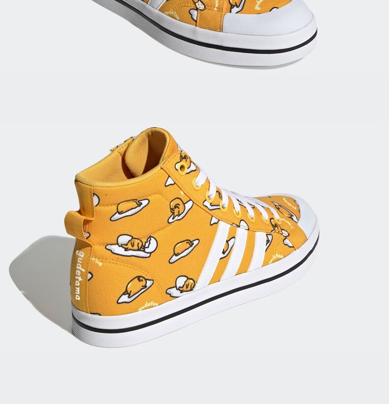 阿迪达斯官网 adidas neo 蛋黄哥联名女鞋中帮休闲运动鞋fy2941 黄/白