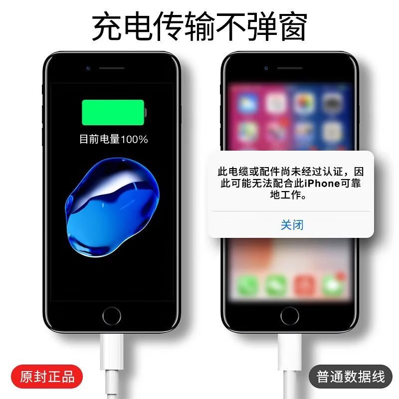 4，喬鳥【精選】適用於蘋果數據線快充線6/7/8PIus/iPhone11手機充電線xs蘋果系列喬鳥 蘋果USB數據線【1條裝】 1.5米