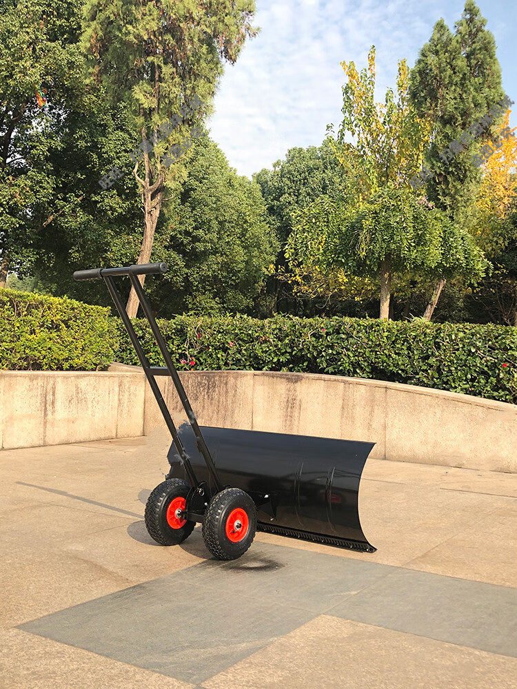 小型手推轮式除雪机 扫雪机工具推稻除雪铲推雪板除雪推玉米神器 锰钢