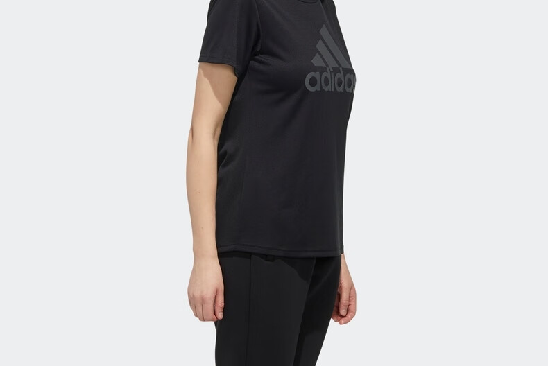 阿迪达斯官网 adidas W MH BOS TEE 女装训练运动上衣FM5308 黑色 A/M(165/88A)