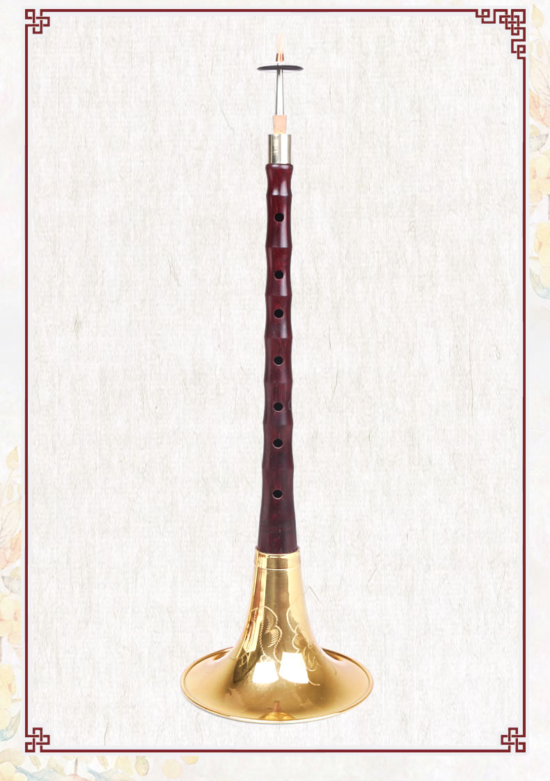 吹奏乐器精品紫檀唢呐乐器全套成人演奏abcdefg调喇叭 紫檀降e调 5个