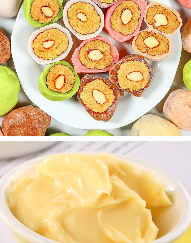 纯手工奶枣夹心巴旦木奶酪枣混合口味批发一箱独立包装零食500g巧克力