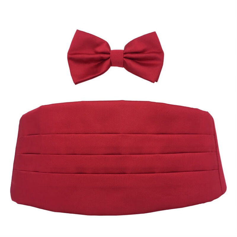 礼服腰封男商务正装礼服晚会酒宴席新潮纯色成年男女多色腰封领结套