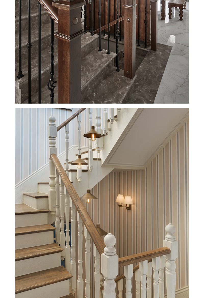 实木栏杆扶手 实木楼梯扶手木立柱护栏红橡复式阁楼别墅木质栏杆家用