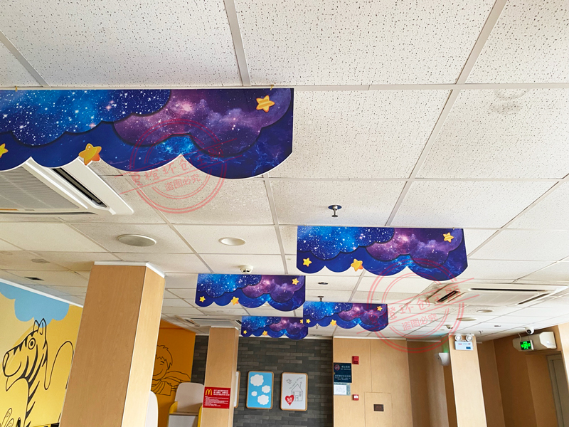 太空主题挂饰幼儿园学校星空宇宙太空门头壁挂饰吊饰主题环创kt板蓝色