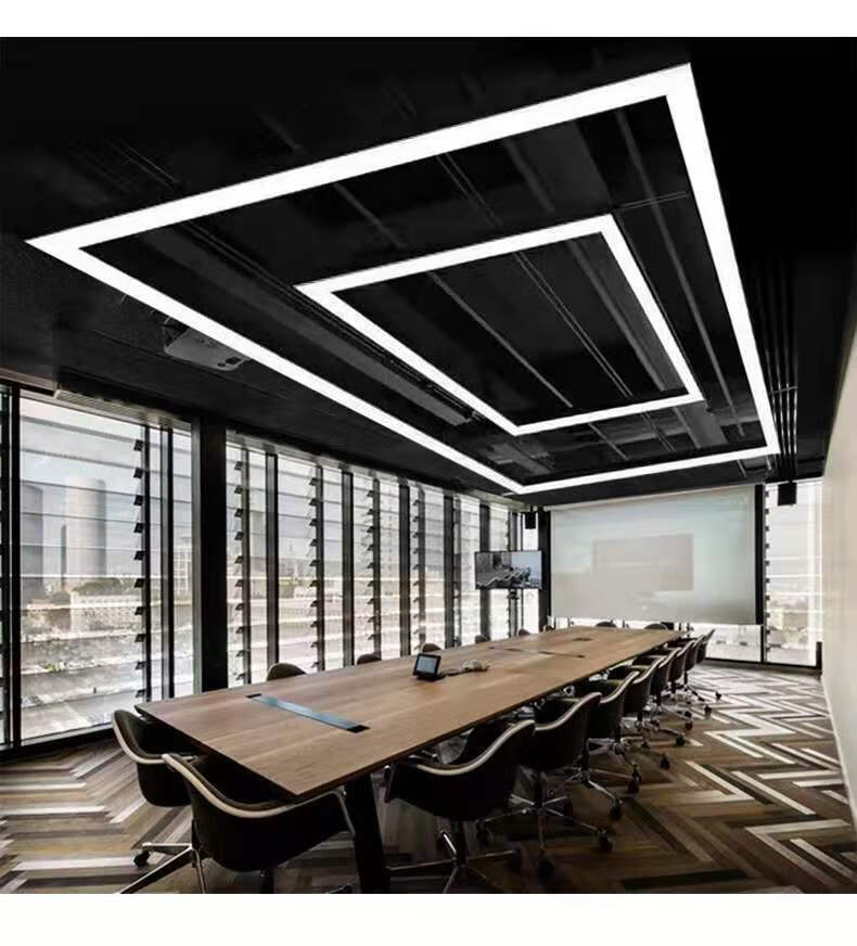 线行灯条嵌入式办公室吊灯led长条办公灯具造型前台会议室长方形灯