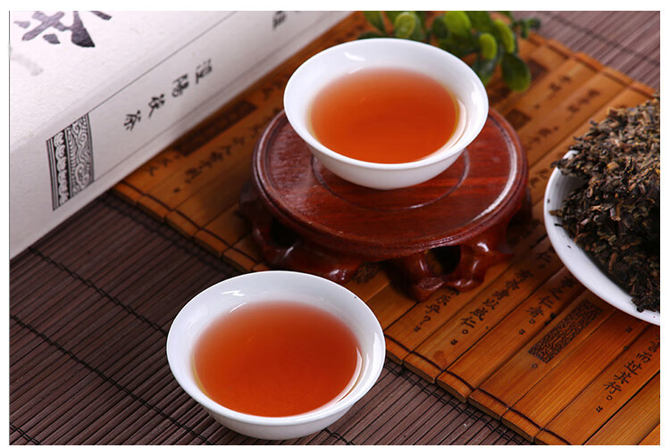 520五折茯金花伏砖黑茶陕西特产经典1368茯茶西安泾盛裕茶砖400g