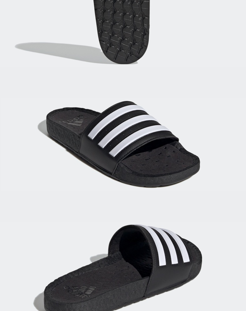 adidas阿迪达斯官网adilette boost男女夏季游泳运动凉鞋拖鞋fy8154