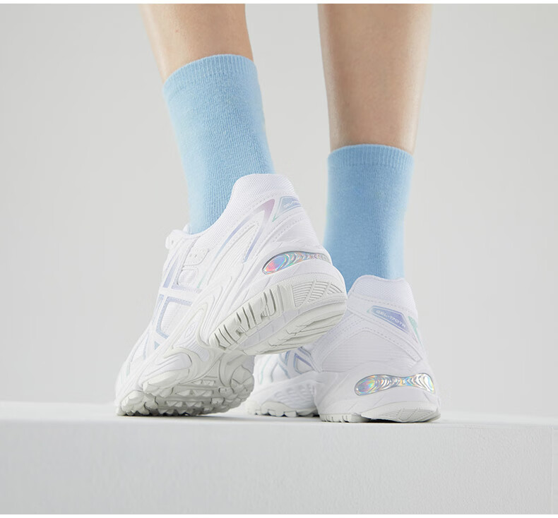 asics亚瑟士男女休闲鞋gel-170tr复古运动老爹鞋休闲鞋 灰白色/肉粉色