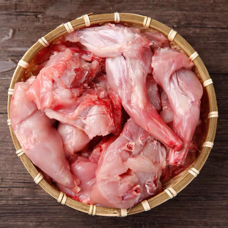 肉整只现杀冷冻兔子肉25斤只散养活兔现杀带头丽鲜玫不带头兔肉块3斤
