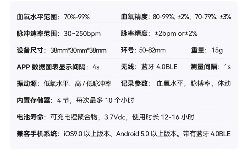 糖蚁睡眠监测仪器乐普指环式脉搏睡眠呼吸暂停心率监测血氧饱和度检测