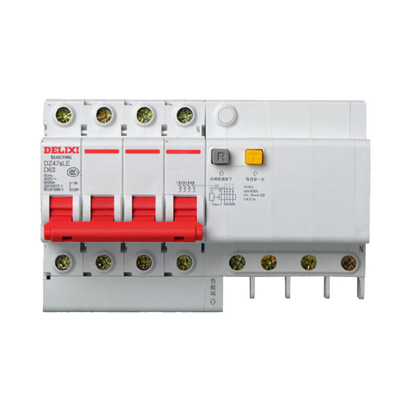 dz47le漏保d型1p2p3p4p32a63a100a漏电保护断路器空气开关20a1pn