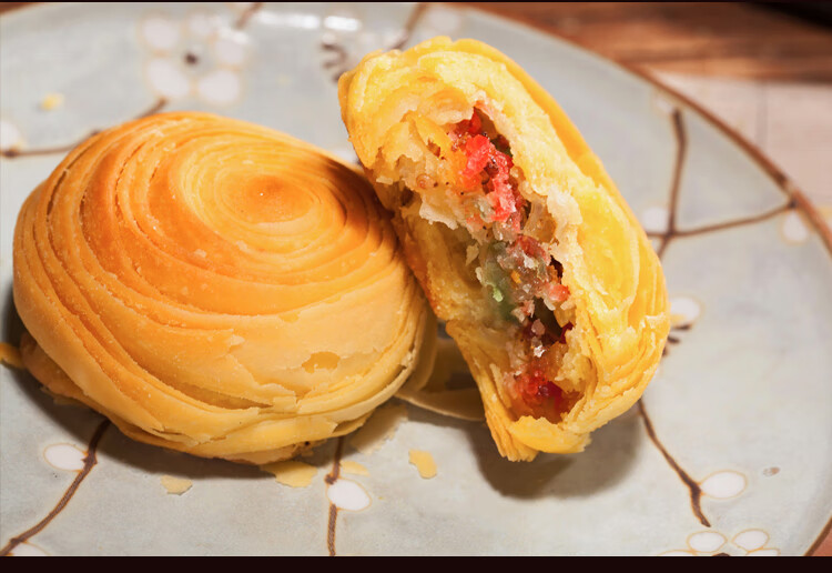 大救驾安徽寿县特产传统糕点零食点心烧饼健康食品6块260g青红丝味