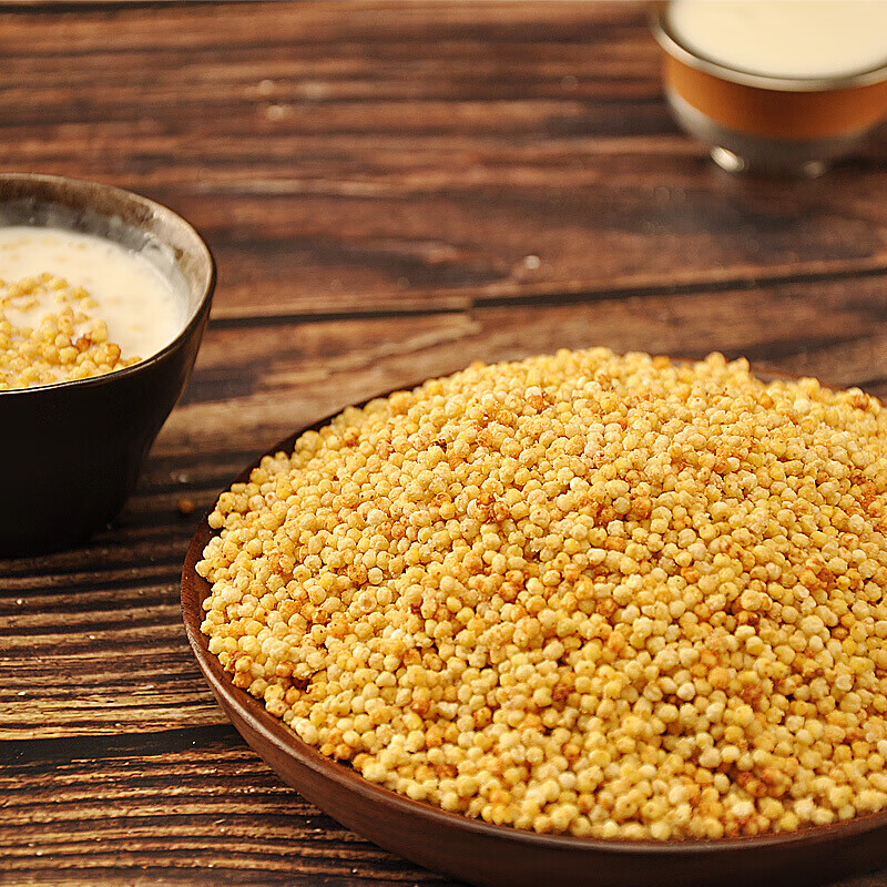 内蒙古鄂尔多斯特产炒米奶茶奶油奶酪酸奶香脆500g 实惠装868克/袋