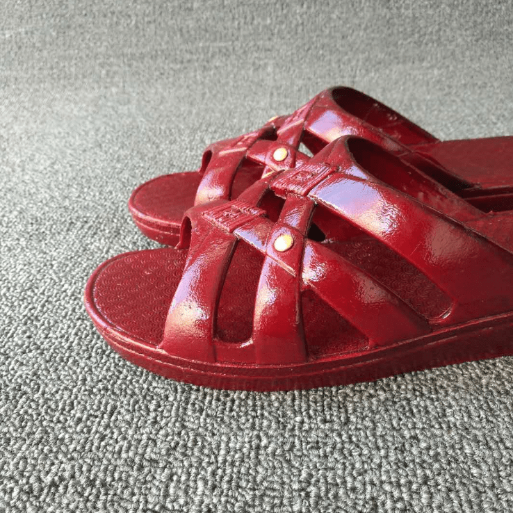 硬底拖鞋男生复古爸妈老款老人凉拖男女超防滑浴室居家室内拖鞋夏 818