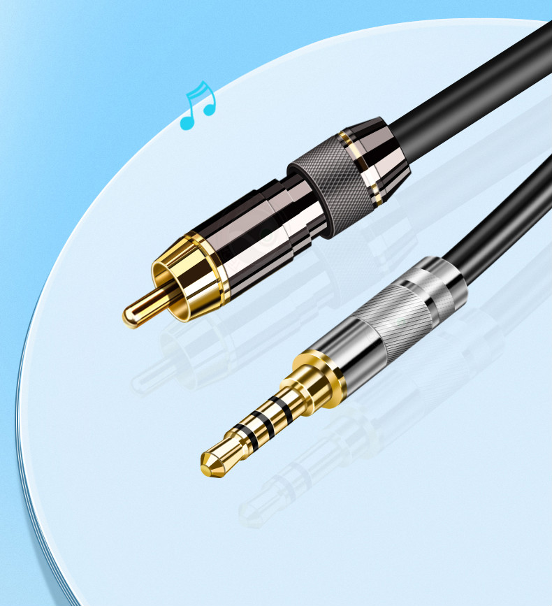 5转单rca音频线-金属外壳 50米