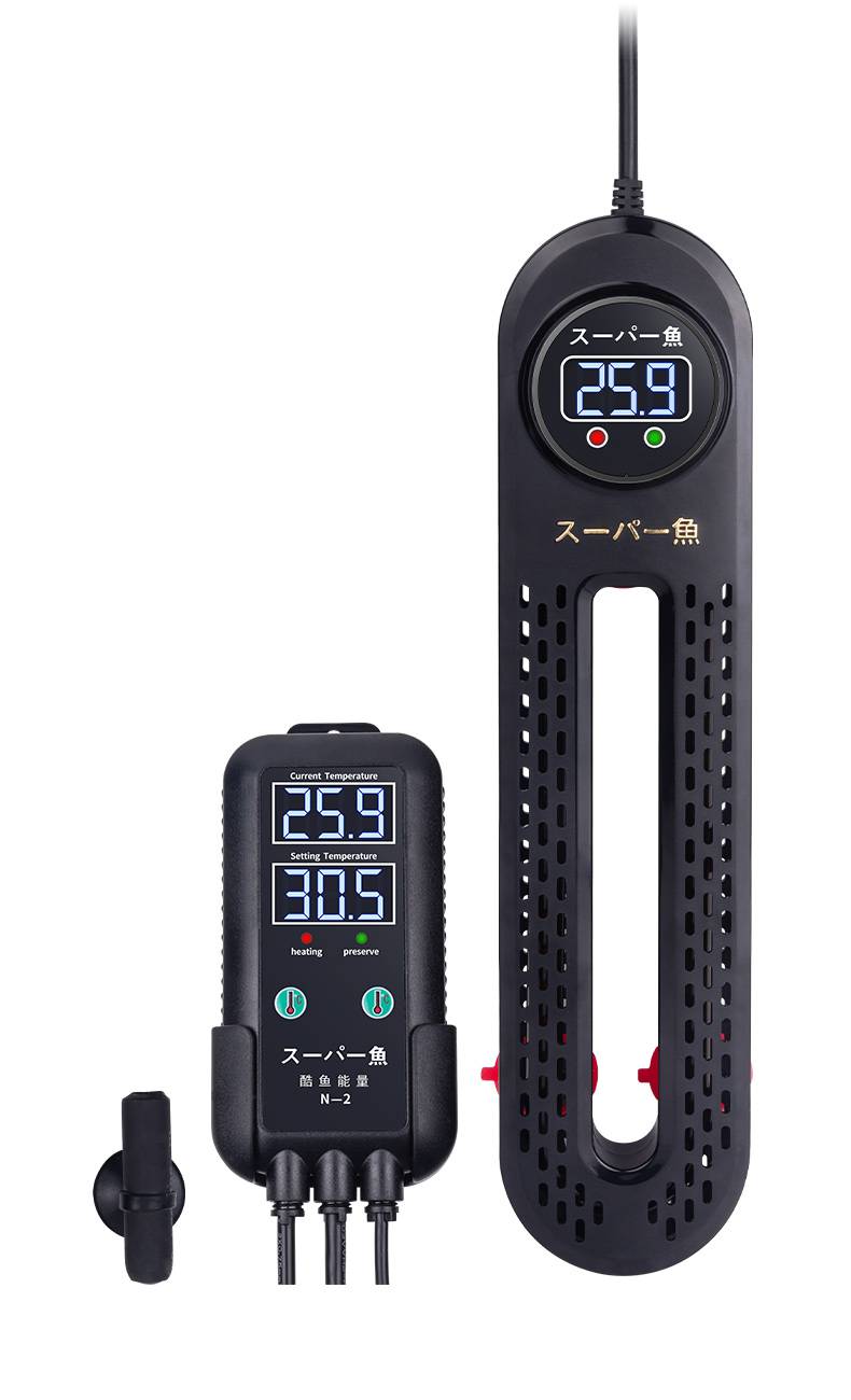 碳纤维鱼缸加热棒 自动恒温智能加温棒淡海水族碳纤维变频省电加热器