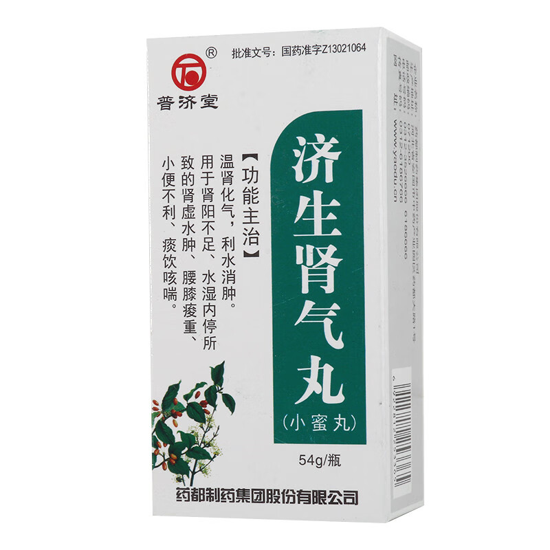 普济堂 济生肾气丸54g 肾虚水肿 腰膝酸重 小便不利 痰饮喘咳【图片