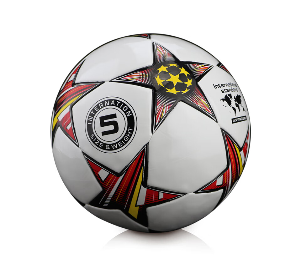 11人场足球 4号学生款 适合4-12岁 5-7人场 儿童成人通用 黑白拼接 5