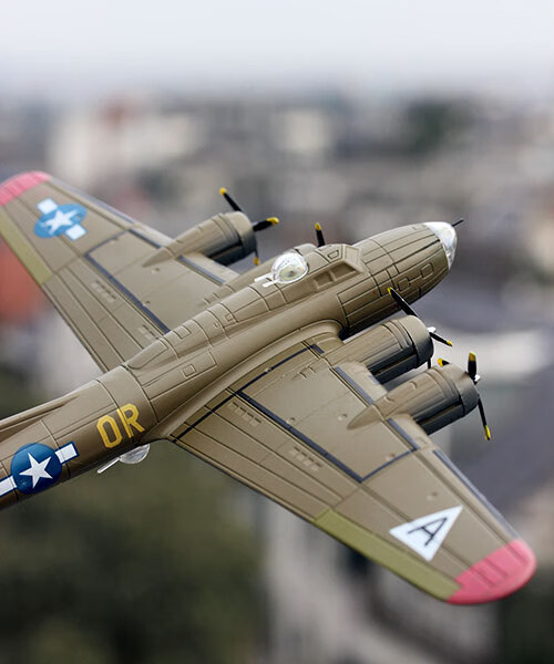 二战b17轰炸机1:144仿真合金成品模型摆件空中堡垒沙盘静态b17战斗机