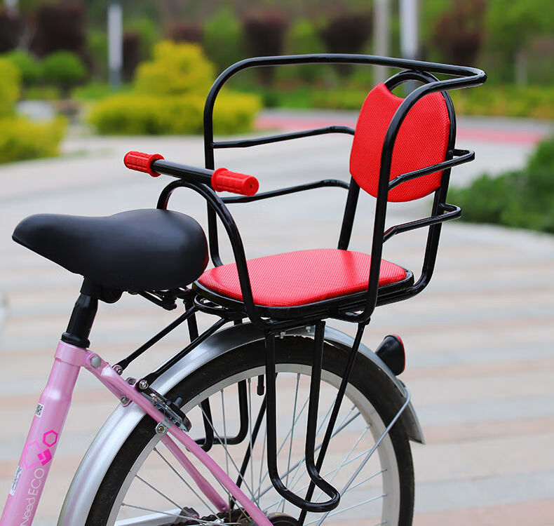 共享单车儿童椅自行车儿童后置座椅电动车安全宝宝坐椅折叠单车电瓶