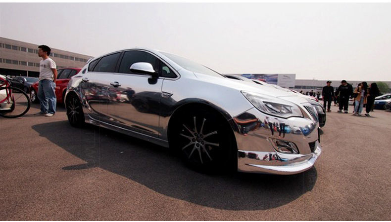 汽车改色膜车身改色镀铬膜汽车电镀膜镜面亮光面反光贴膜汽车改色膜