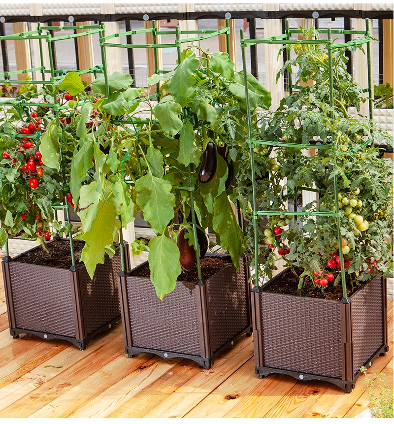 立体蔬菜种植箱家庭用阳台种菜神器多层架特大号长方形花盆种菜盆立体