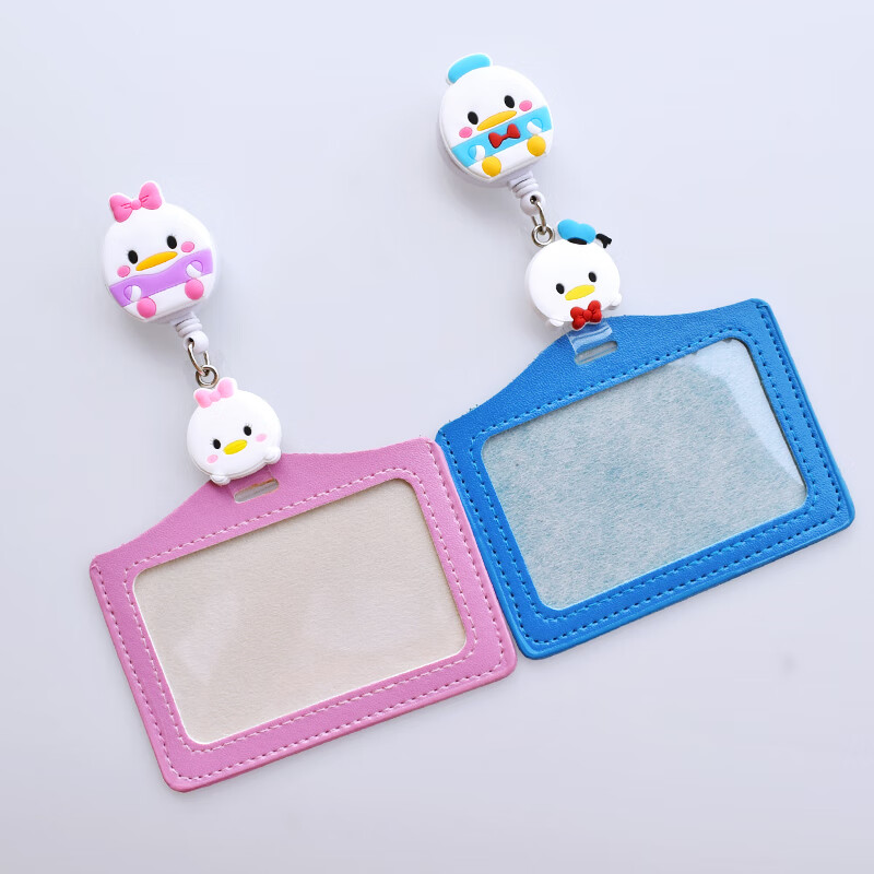 可爱护士胸牌夹子创意卡通证件扣伸缩易拉扣学生证胸卡夹工牌夹扣 三