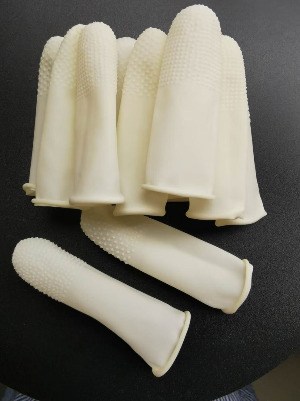 指甲保护套加厚耐磨防滑橡胶工作手指头一次性乳胶指套足疗大拇指防汗