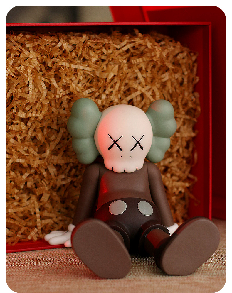 兼容bearbrick熊 kaws公仔芝麻街车载摆件玩偶暴力熊潮流模型坐姿联名