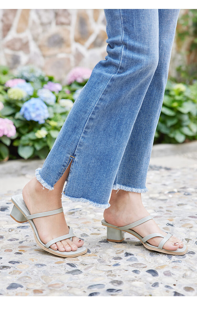 ief/爱依服凉鞋女2021新款仙女风时尚露趾舒适粗中跟凉拖2228-d908-1