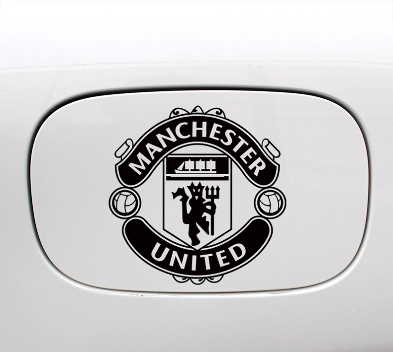 屋本*适用于-【汽车车贴】曼联汽车足球贴纸 曼联俱乐标队徽油箱盖车